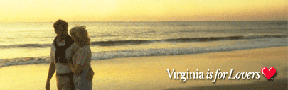 Virginia is for lovers: couple walking on beach